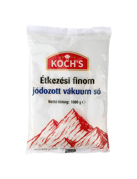 Étkezési finom jódozott vákuum só