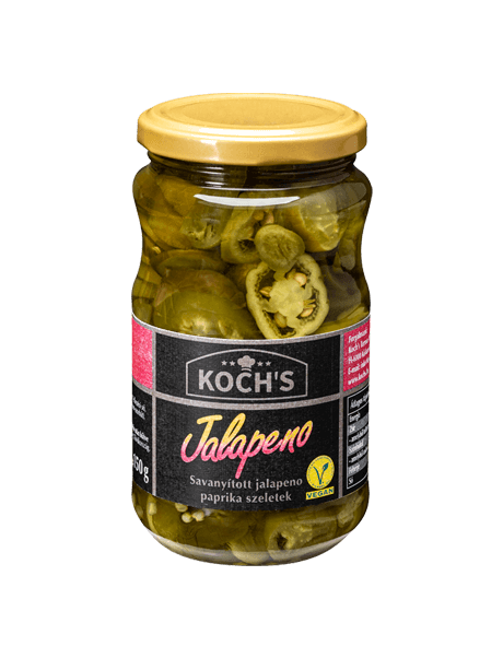 Jalapeno paprika, szeletelt